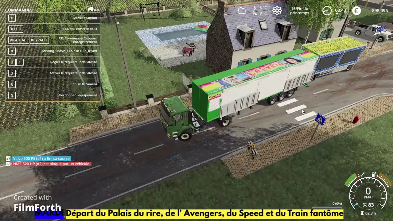💻 DEMONTAGE FÊTE FORAINE FS19 (village de Montains) sur pc