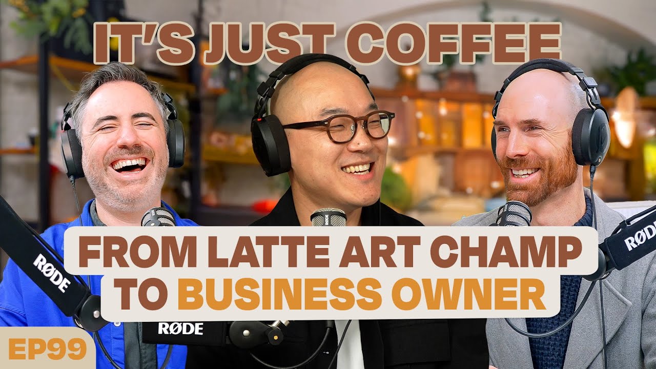 Pouring 14,000 cups of latte art in 7 weeks | CALEB CHA!
