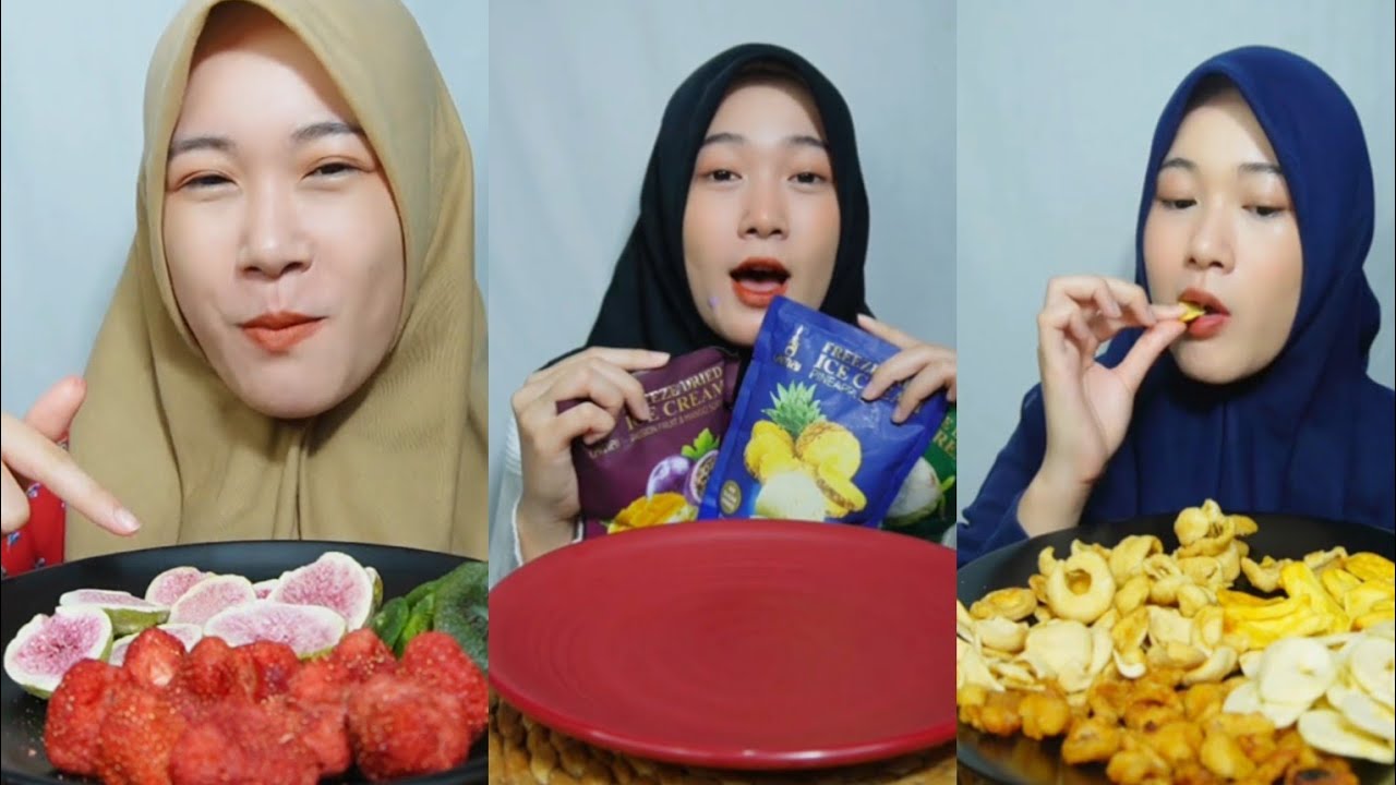 MAKAN MAKANAN BUAH KERING ⁉️🍌🍎🍓 🥭|| KUMPULAN TIKTOK INI CIA