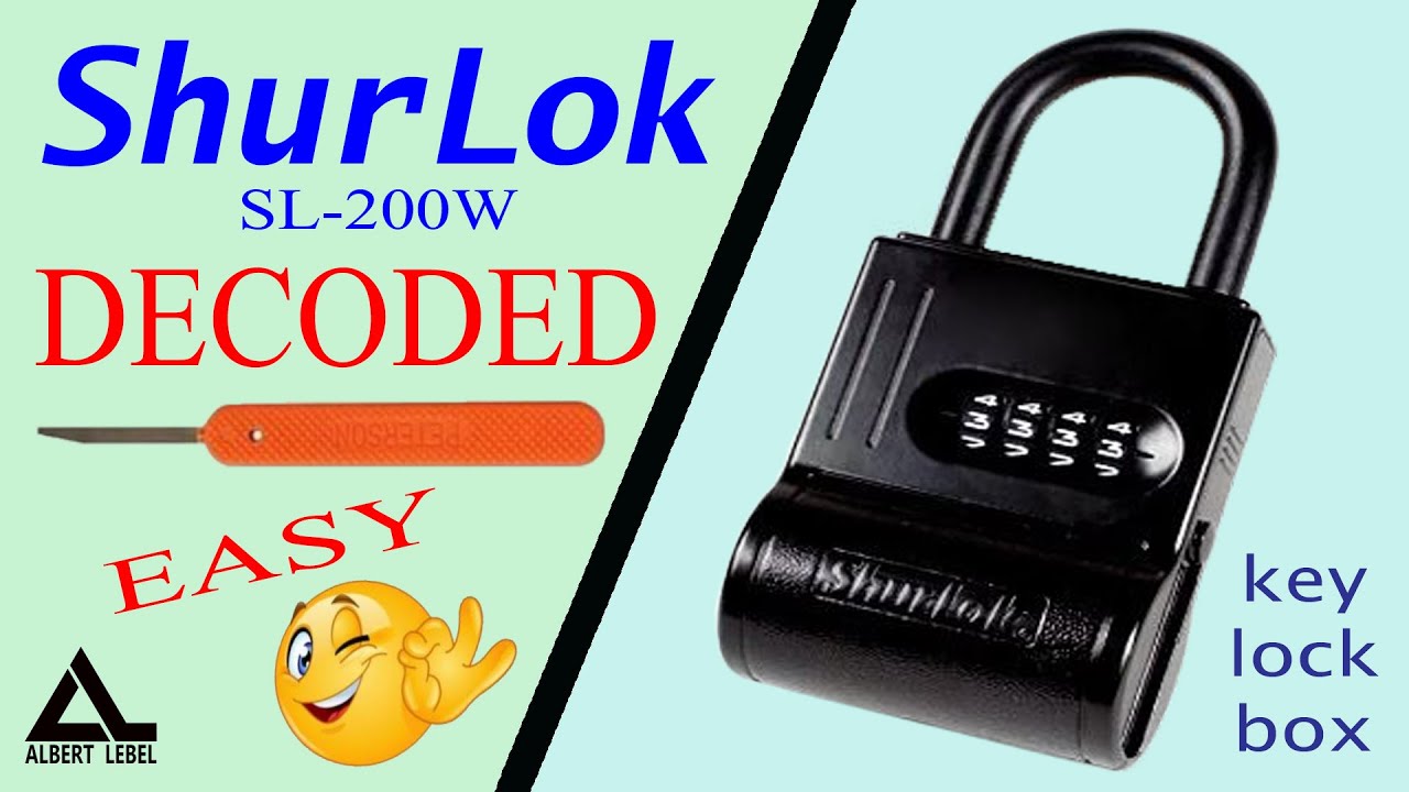 #474 How to decode a ShurLok SL-200W key lock box fast and easy