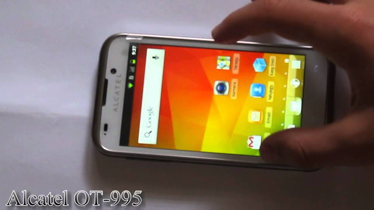 Alcatel OT-995 bemutat&oacute;