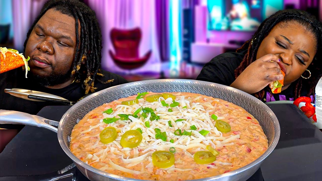ROTEL DIP TACOS FOR THE WIN!!! (SO GOOD 🔥) | HASHTAG THE CANNONS | MUKBANG EATING SHOW