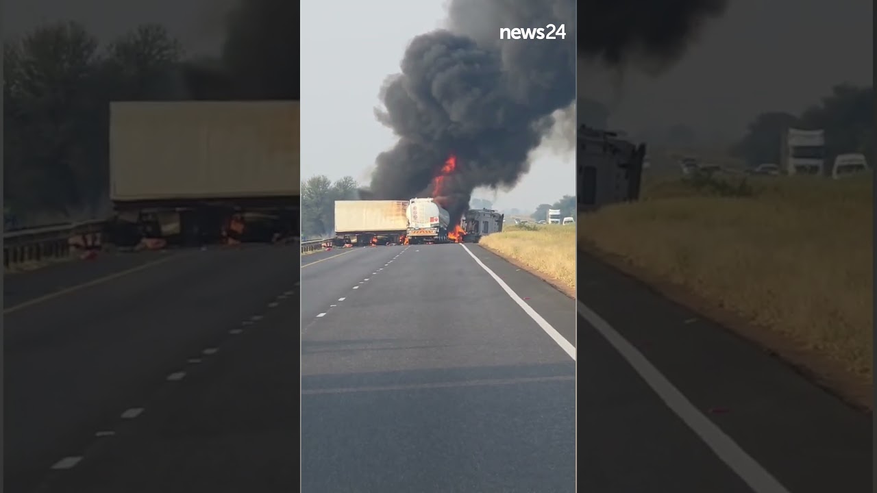 Four dead, 9 injured after fuel tanker hits bus on N1 highway in Waterberg