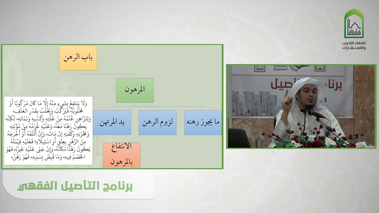 شرح عمدة الفقه - عامر بهجت   باب الرهن