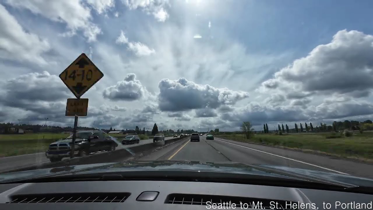Seattle to Mt. St. Helens, to Portland hyperlapse (2025.05.03)