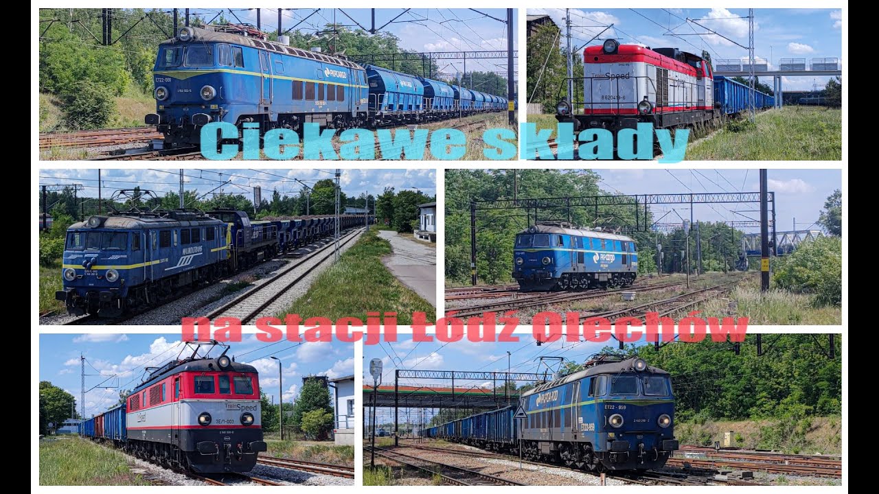 Ciekawe składy na stacji Łódź Olechów (3E/1 - 003, SM42 - 816, EU07E - 082)