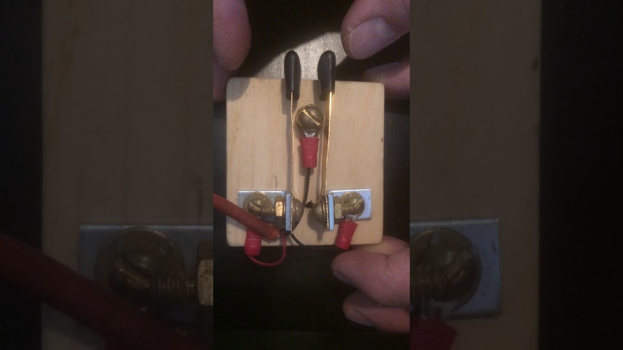 Homebrew Morse Code Paddle - Homemade Iambic Paddle - CW - Ham Radio