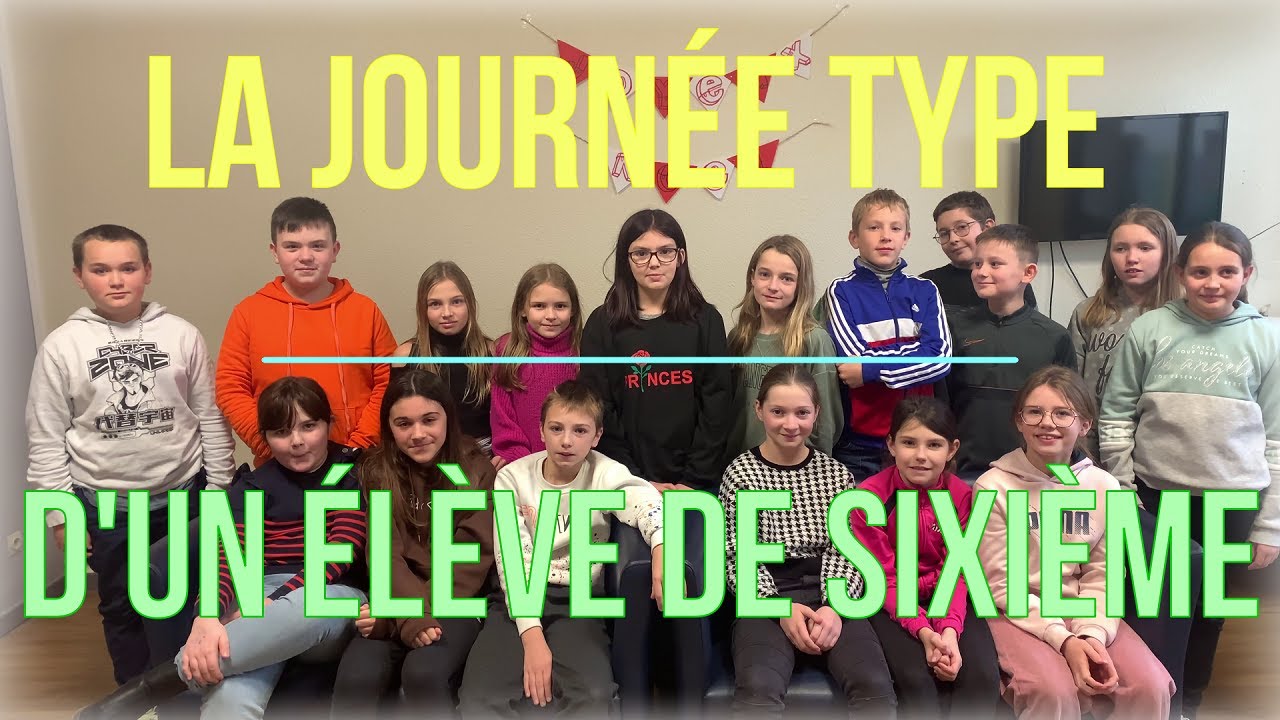 Journée type d'un sixième