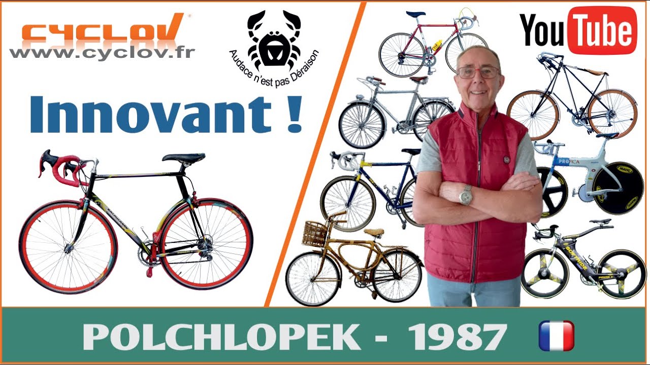 Vélo Polchlopek de 1987, vélo innovant pour l'époque!
