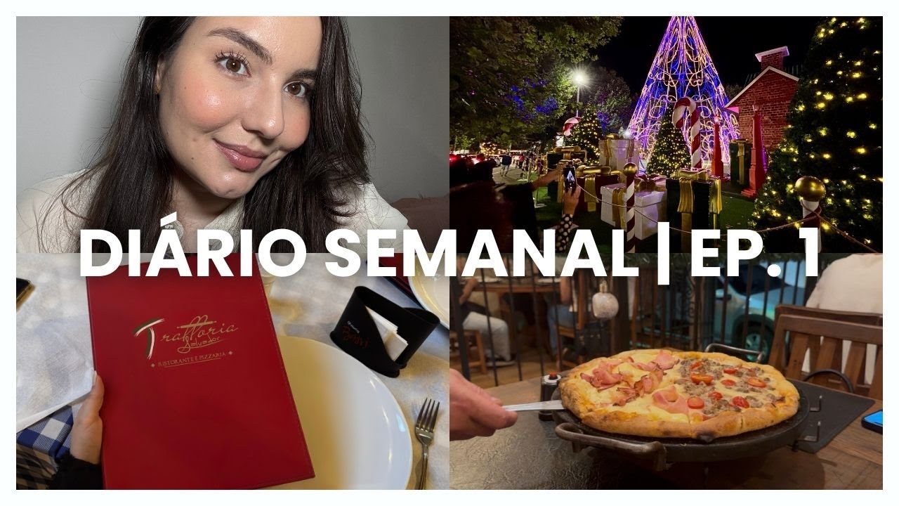 Diário semanal | Ep. 1 - Concursos, Pizzaria do Conde, Campos do Jordão, Natal, Kindle e muito mais!