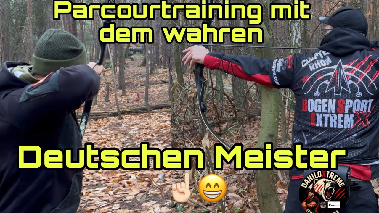 Parcour Training mit dem wahren deutschen Meister 🏹