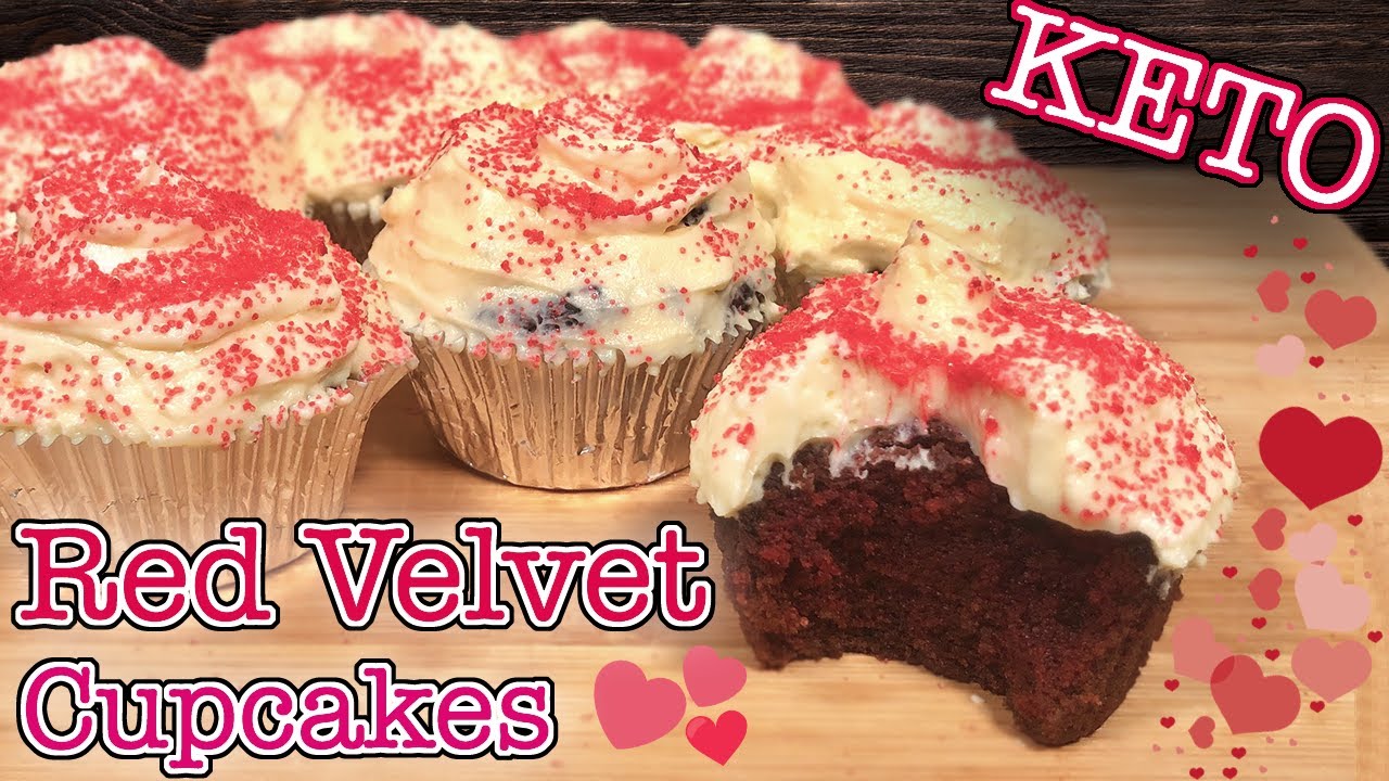 How To Make KETO RED VELVET Cupcakes | KETO Red Velvet Cake Recipe | KETO Cupcakes Recipe