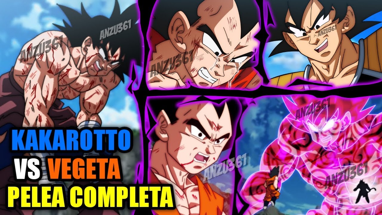 KAKAROTTO VS VEGETA CRIADO EN LA TIERRA PELEA COMPLETA - VEGETA DEN MANGA - ANZU361