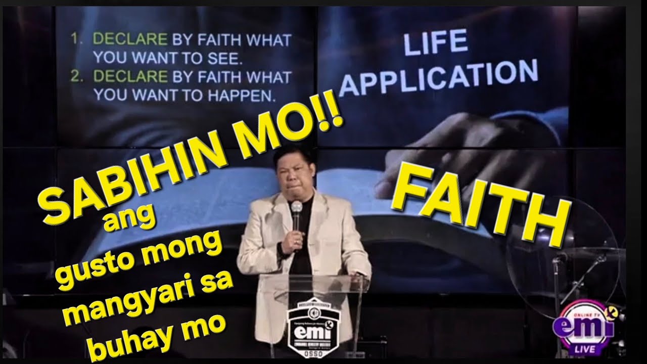 Declare What You Believe | Bishop Emi Domingo Preaching | January 11, 2025