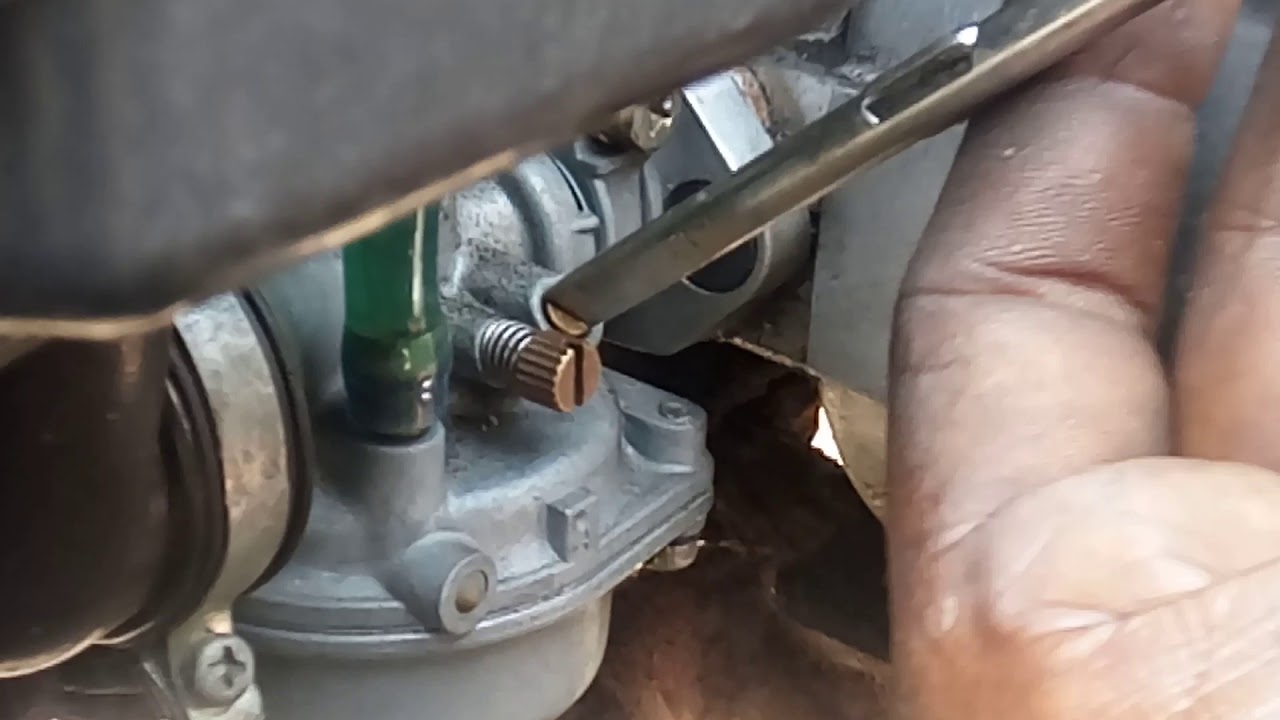 TVS XL super carburetor mileage adjustment method