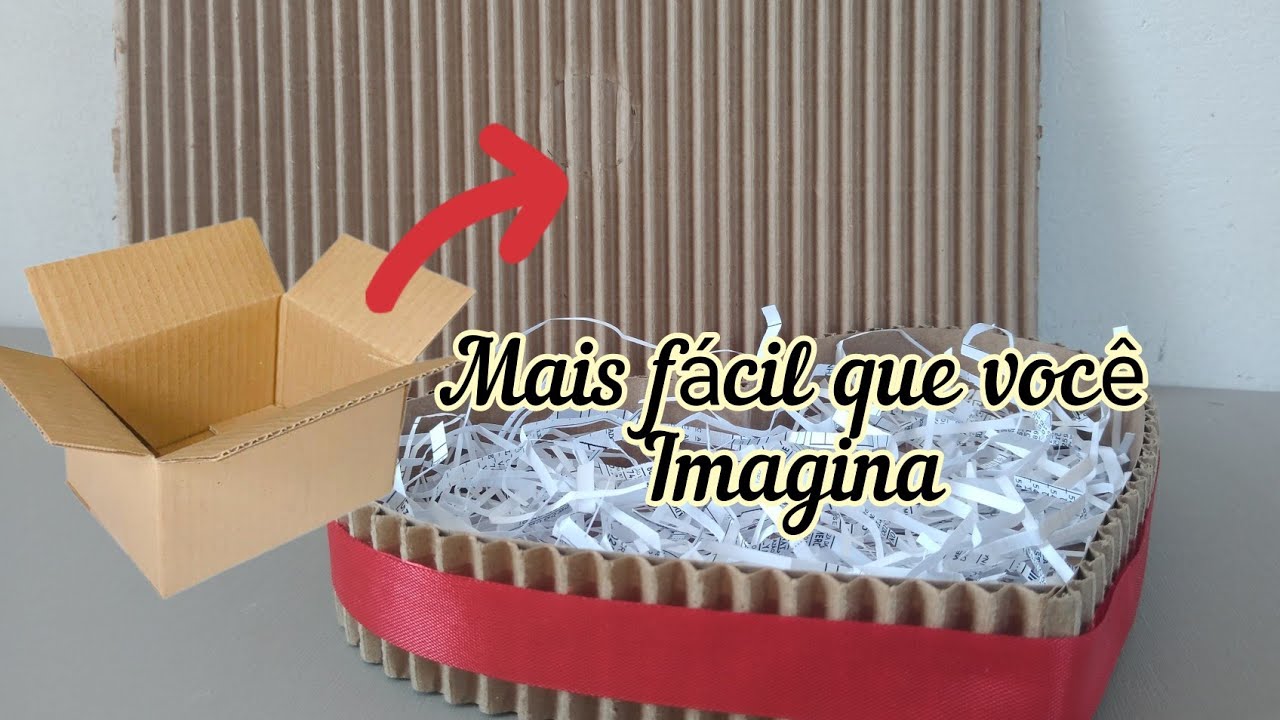 Como retirar papel micro ondulado da CAIXA DE PAPELÃO | MANEIRA MAIS FÁCIL| Dallyan Daise