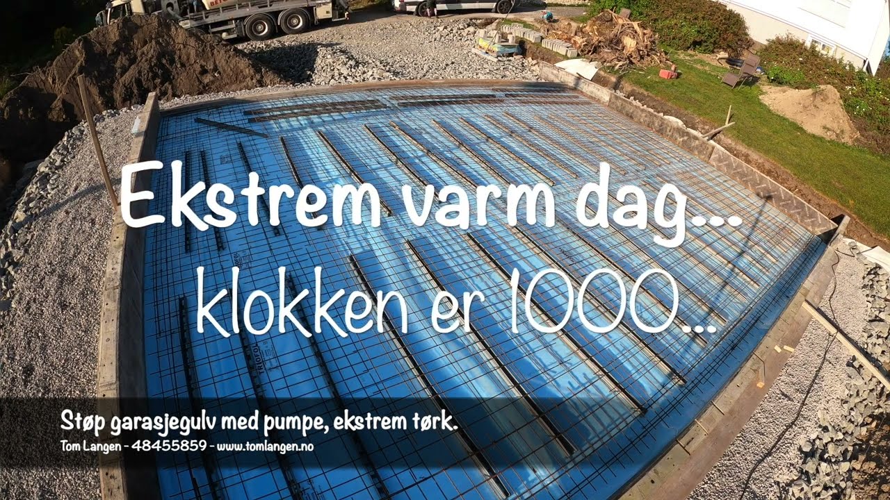 St&oslash;p garasjegulv 30+ grader , ekstrem t&oslash;rk.. St&oslash;per gulv sommeren 2021 . Langen gulvst&oslash;per i &Oslash;stfold