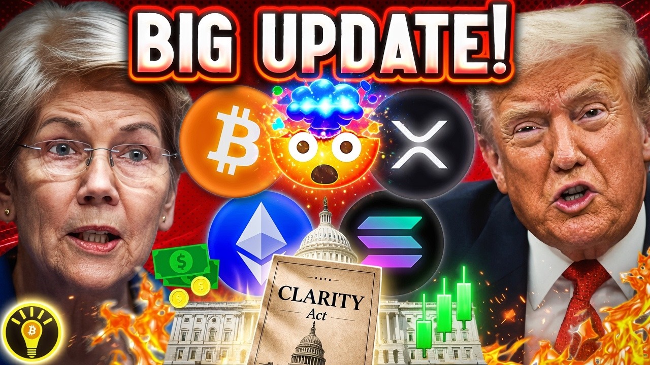 БИТВА ЗА ЗАКОН О ЯСНОСТИ (CLARITY ACT)! ЭЛИЗАБЕТ УОРРЕН ПРОТИВ ЭТИКИ ТРАМПА! КРУПНЫЙ ВЗЛОМ BITCOI...