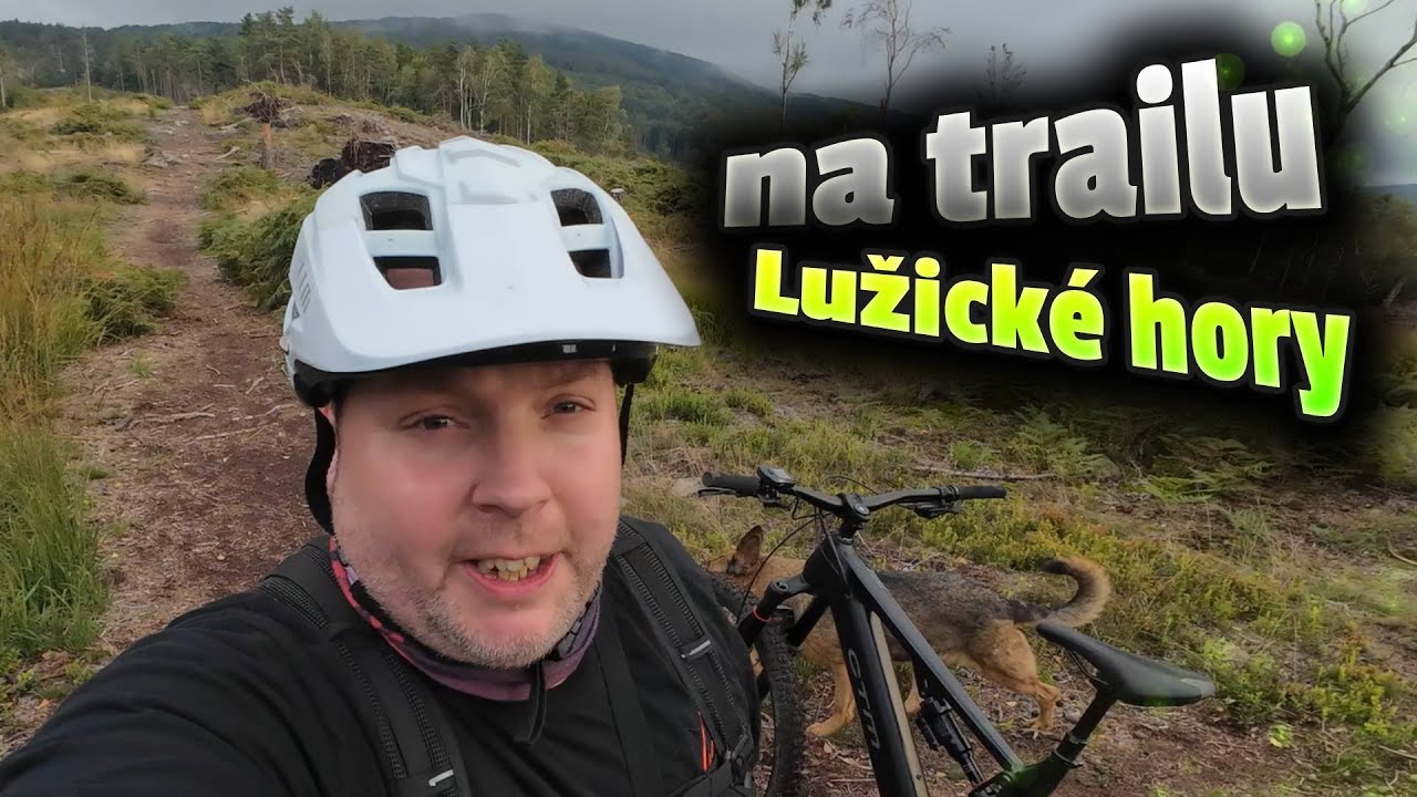 Lehké svezení těžkého bajkera na trailu v Lužických horách