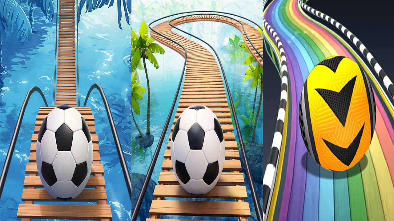 Going Balls VS Rollance Adventure Balls VS Rolling Ball Sky Escape - All Levels Gameplay Ep2