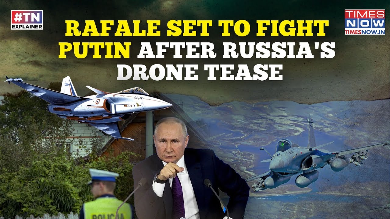 Putin v/s Rafale Fighter Jet: Macron's Big Move After Russian Drones Enter Poland's Airspace| Watch