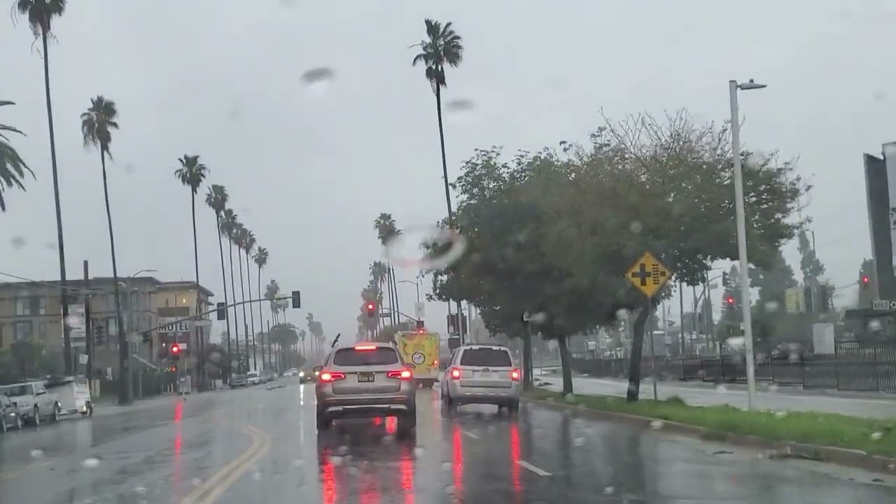 A Christmas Morning Day Drive San Fernando Valley 