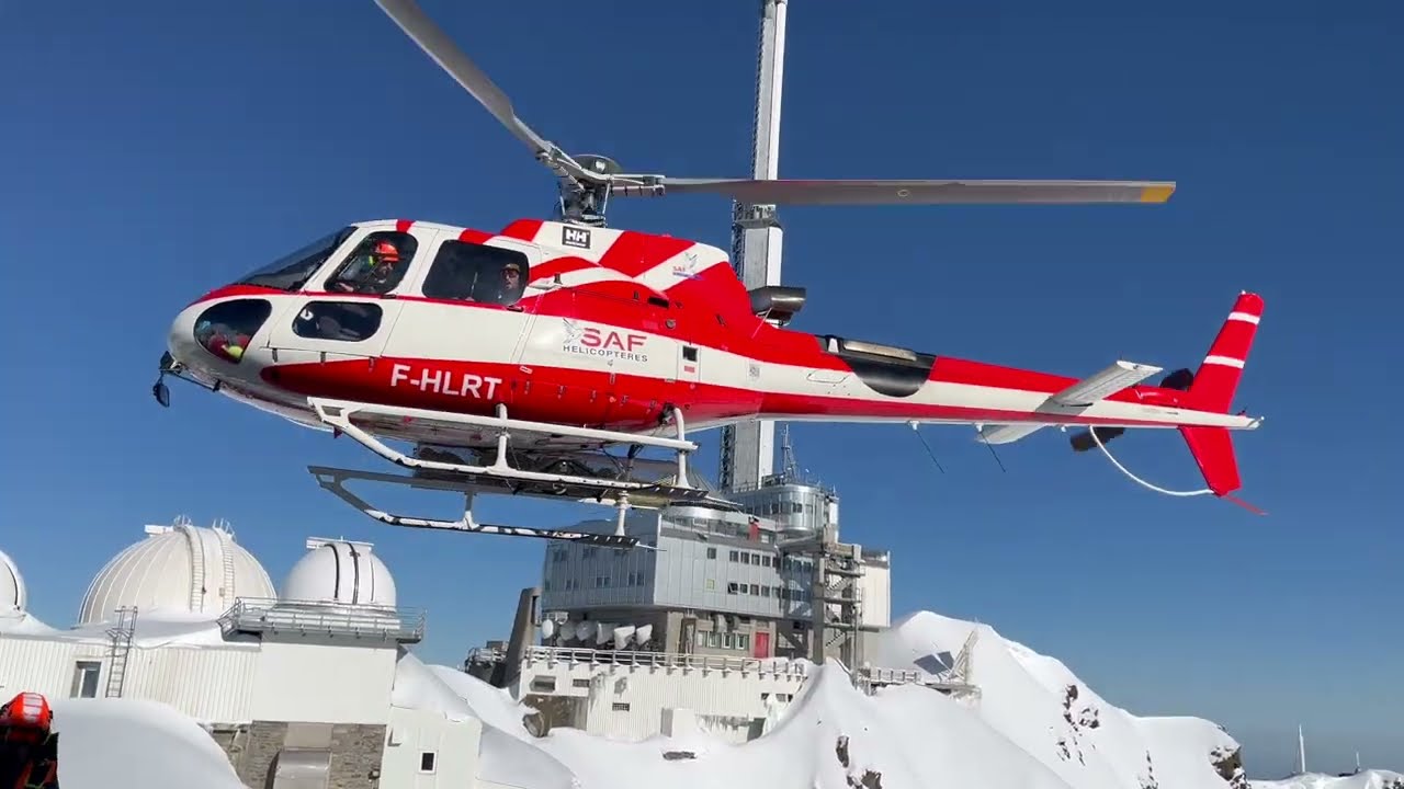 Pic du midi - Retour en hélicoptère