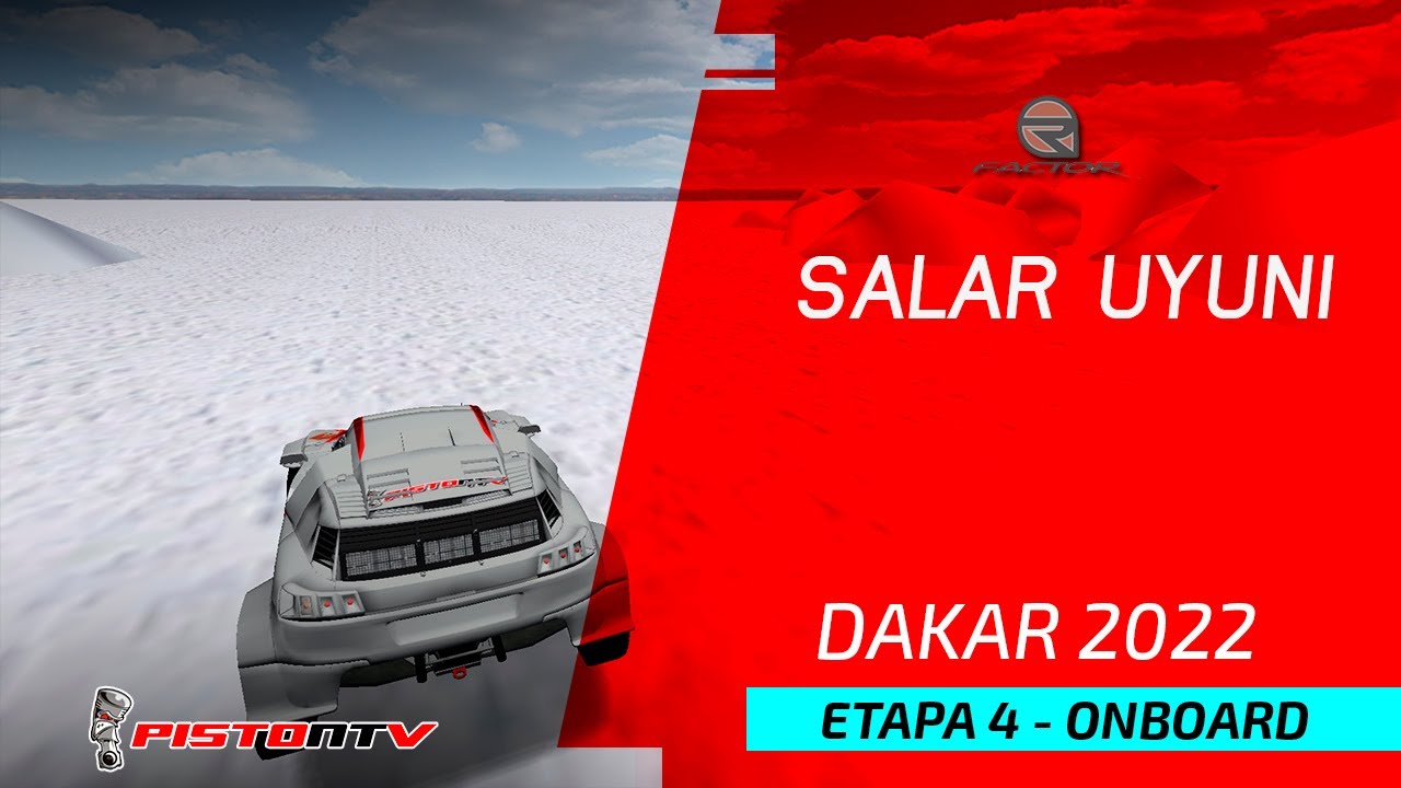 rFactor / Rally Dakar 2022 / Etapa 4 / Salar de Uyuni / Onboard