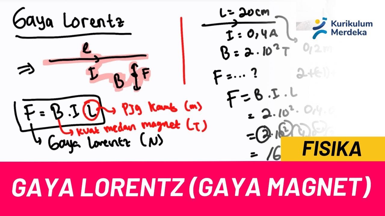 CARA MENENTUKAN GAYA LORENTZ | BELAJAR FISIKA KELAS 12