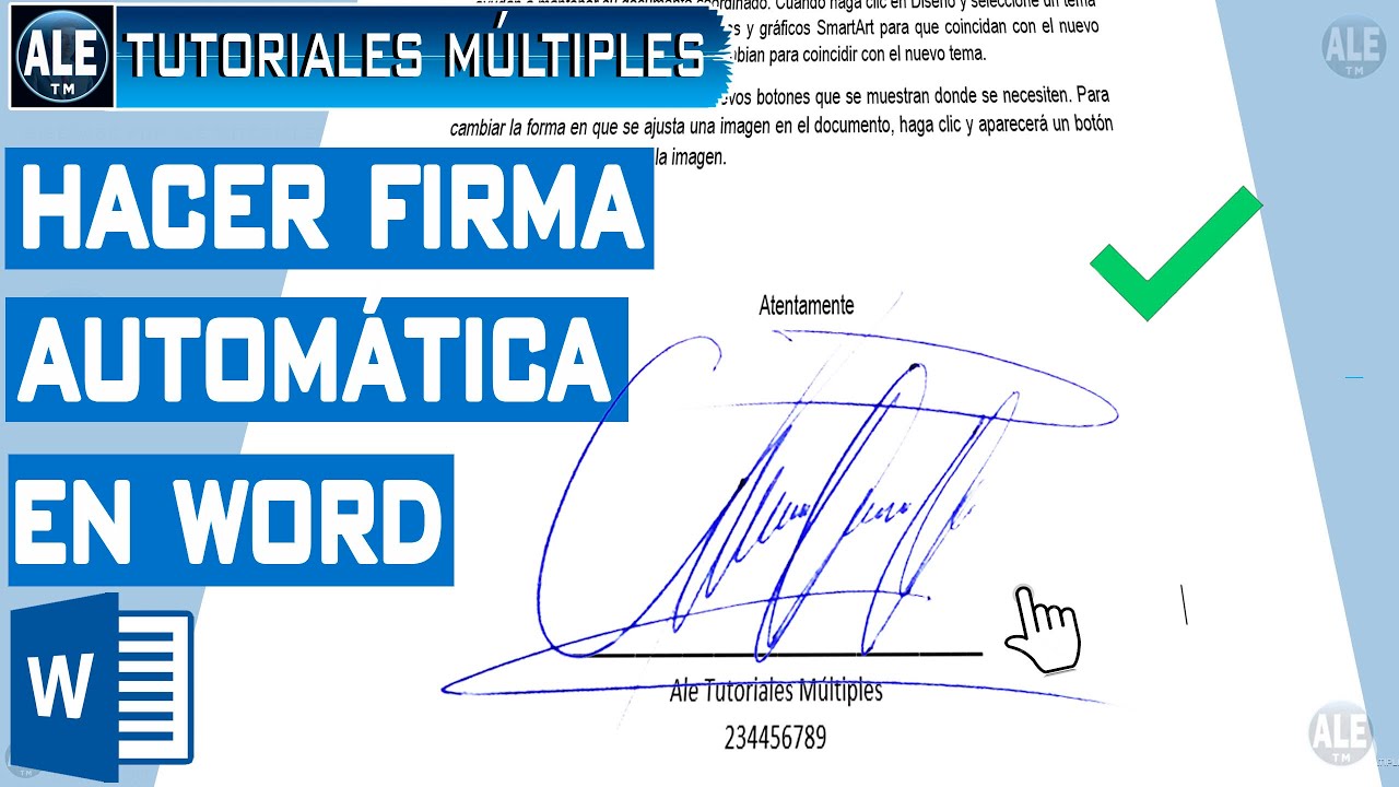 Como Hacer Una Firma Digital Autom&aacute;tica En Word