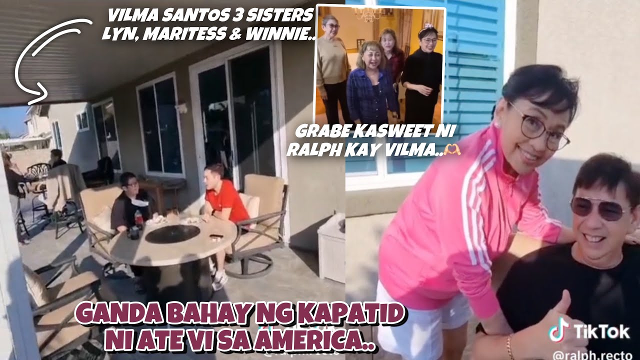 VILMA SANTOS SISTERS REUNION IN AMERICA 😍 GRABE PALA MANLAMBING SI RALPH RECTO KAY ATE VI