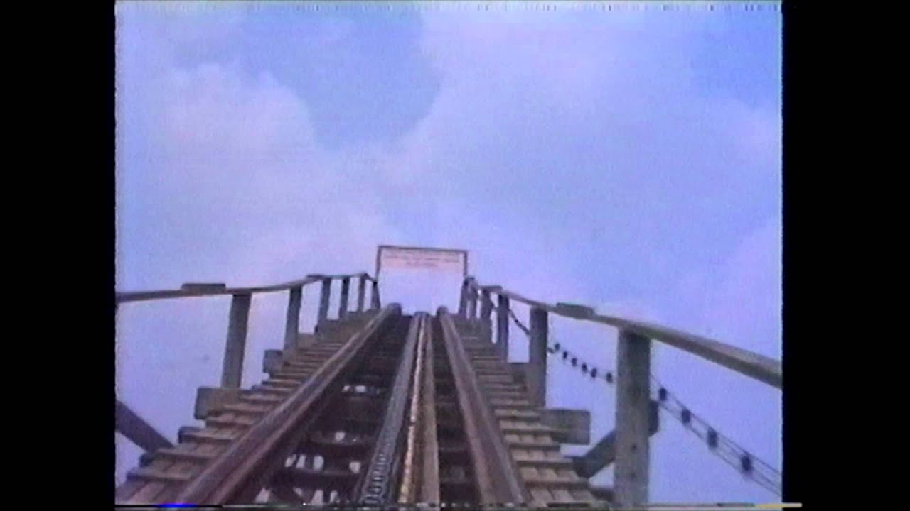 Screechin' Eagle Roller Coaster Front Seat POV Americana LeSourdsville Lake Amusement Park 1996 Ohio