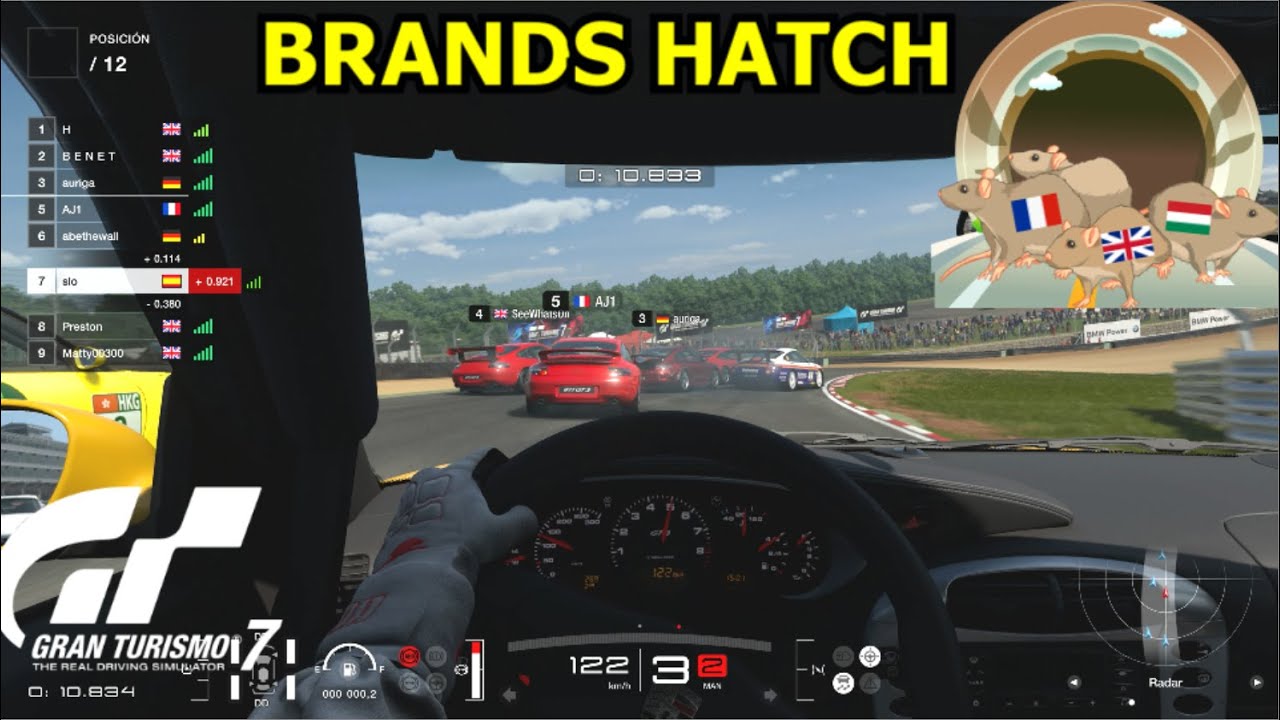 GRAN TURISMO 7 ONLINE (PS5) - Nido de ratas en BRANDS HATCH GP || Gameplay en Español