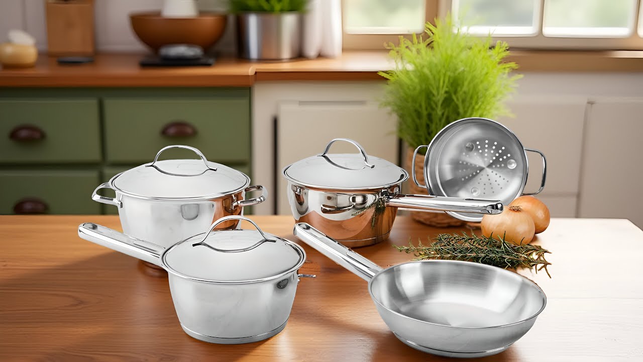 ✨🍳 PANELAS TRAMONTINA ALLEGRA: JOGO 5 PEÇAS EM INOX COM FUNDO TRIPLO 🍳⭐