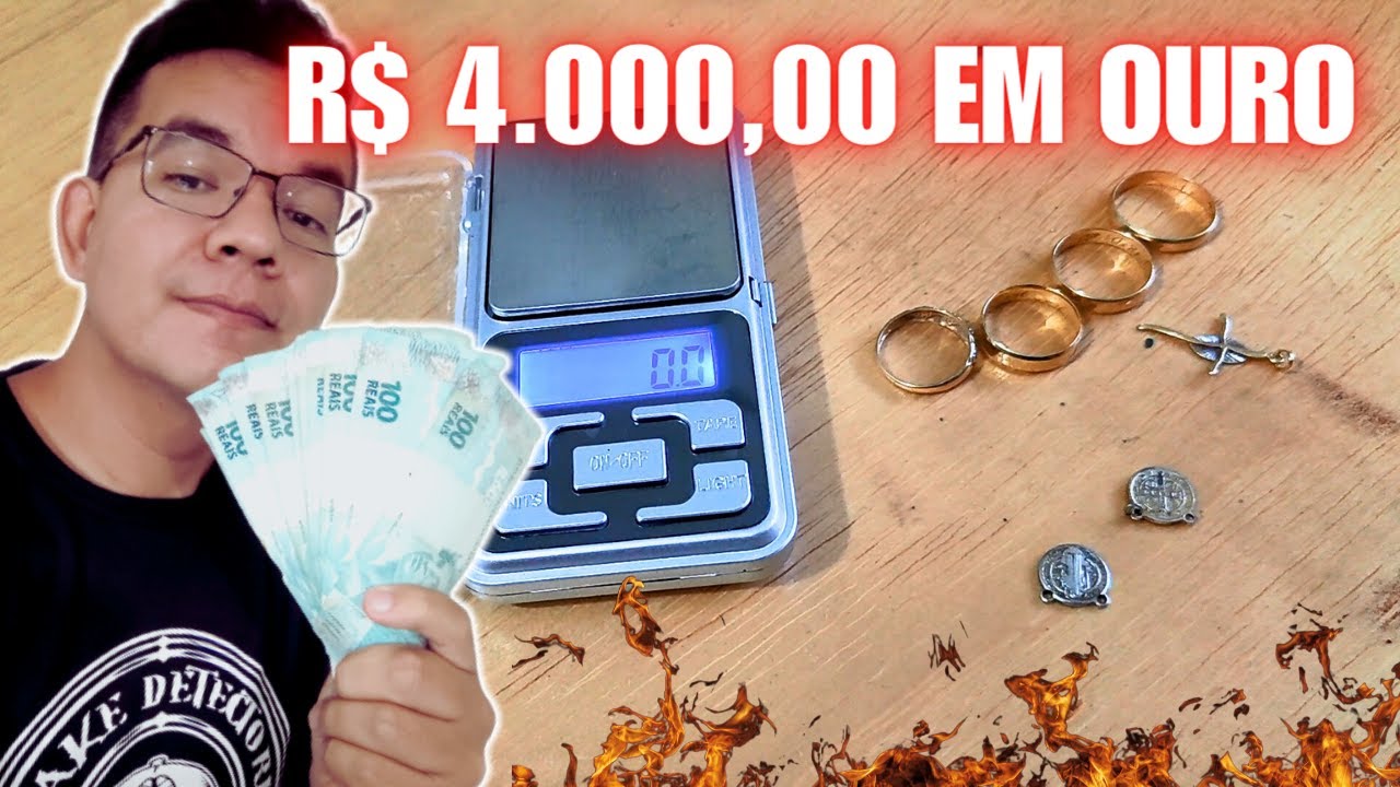 VEJA TODO OURO QUE ACHEI E PQ VOU DESISTIR DO DETECTORISMO (NO YOUTUBE)