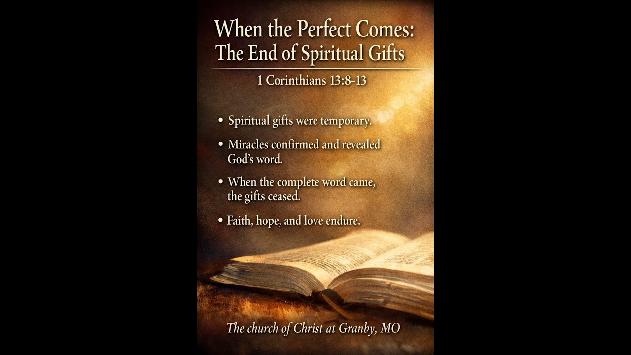 Love That Endures and Gifts That Cease