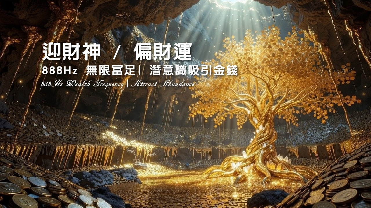 💰 宇宙顯化專用｜888Hz 無限富足頻率｜潛意識吸引金錢與偏財運｜打牌、刮刮樂、創業必聽 (Wealth Frequency)