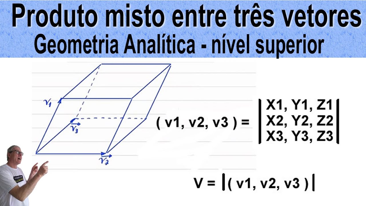 GRINGS - PRODUTO MISTO ENTRE TRÊS VETORES - GEOMETRIA ANALÍTICA