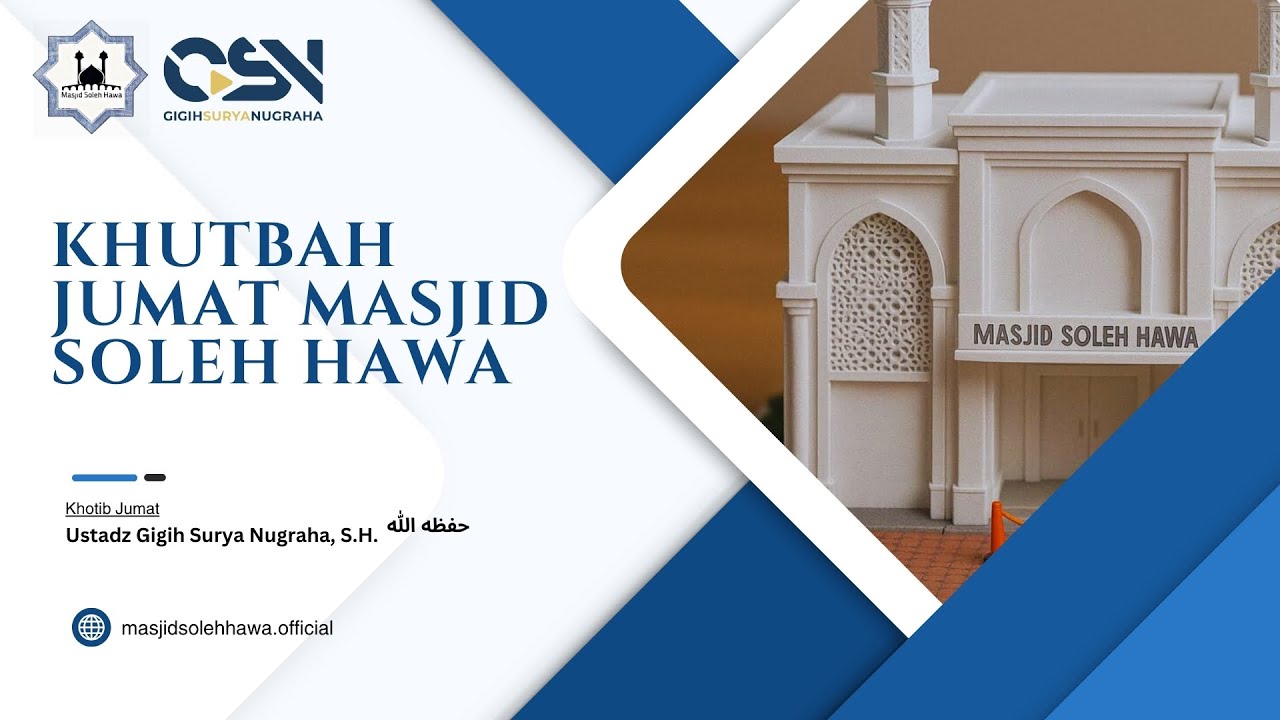 🔴[LIVE] Khutbah Jumat Masjid Soleh Hawa | Ustadz Abu Yahya Badru Salam, Lc