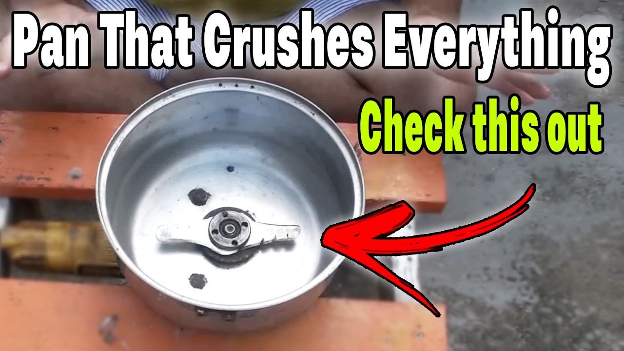 How to Make a Super Grinder that Crushes Everything Using Only a Pan