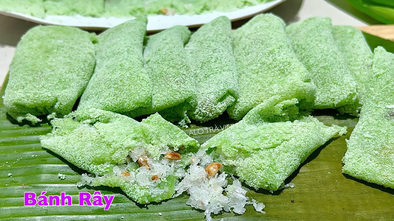 BÁNH DỨA- Cách làm Bánh Rây Nhân Dừa dẻo mềm thơm phức rất ngon - Coconut pandan leaf cake