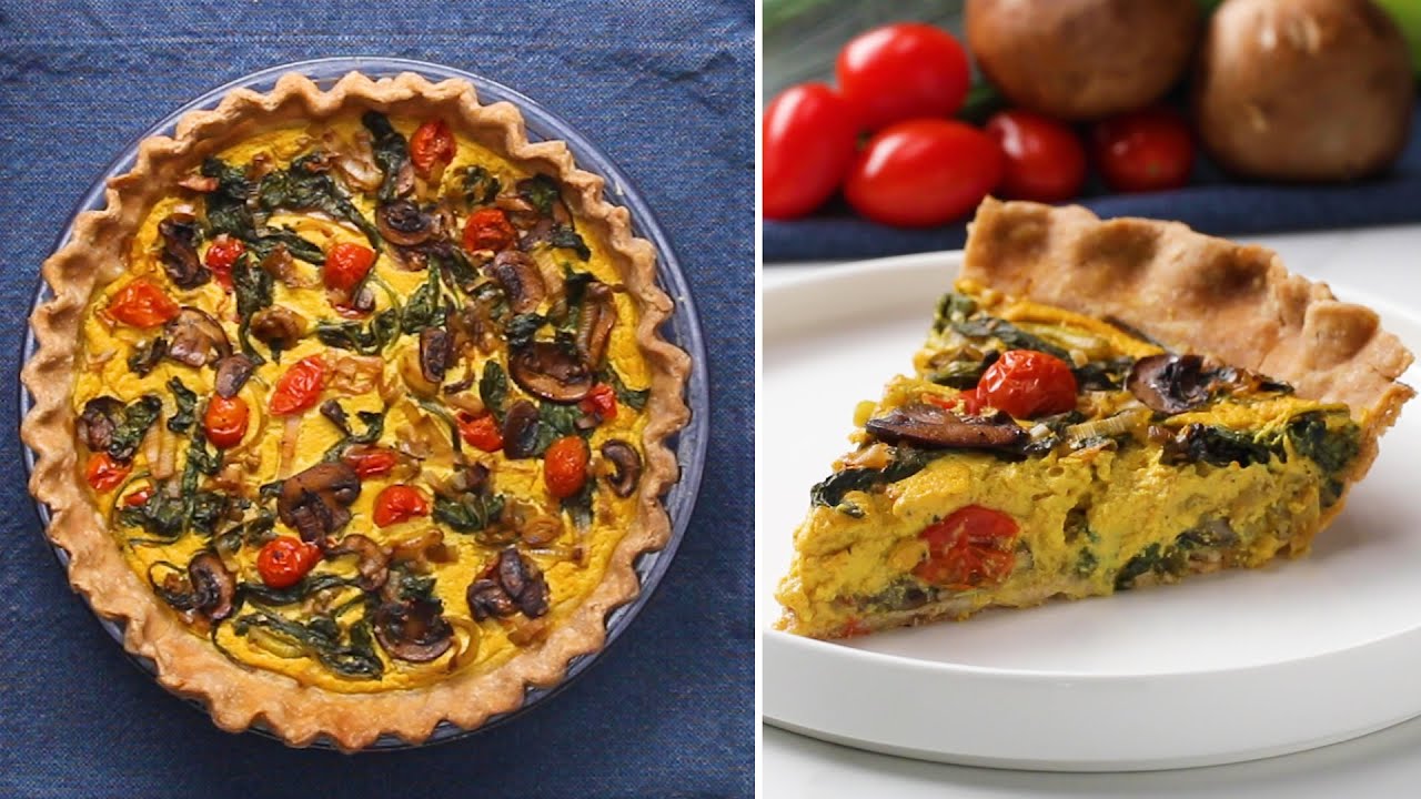 Garden Vegetable Vegan Quiche