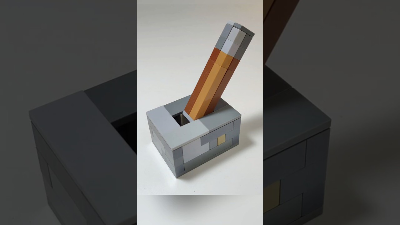 Lego Minecraft Lever(tutorial) #shorts