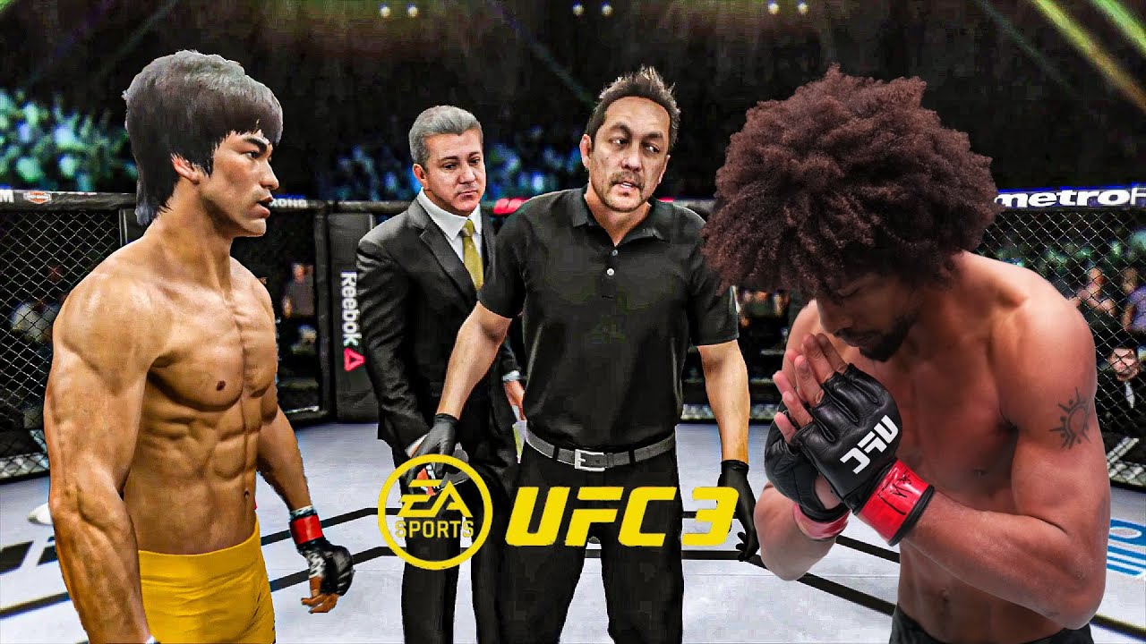 Bruce Lee vs Alex Caceres   EA Sports UFC 3   Epic Fight 🔥🐲