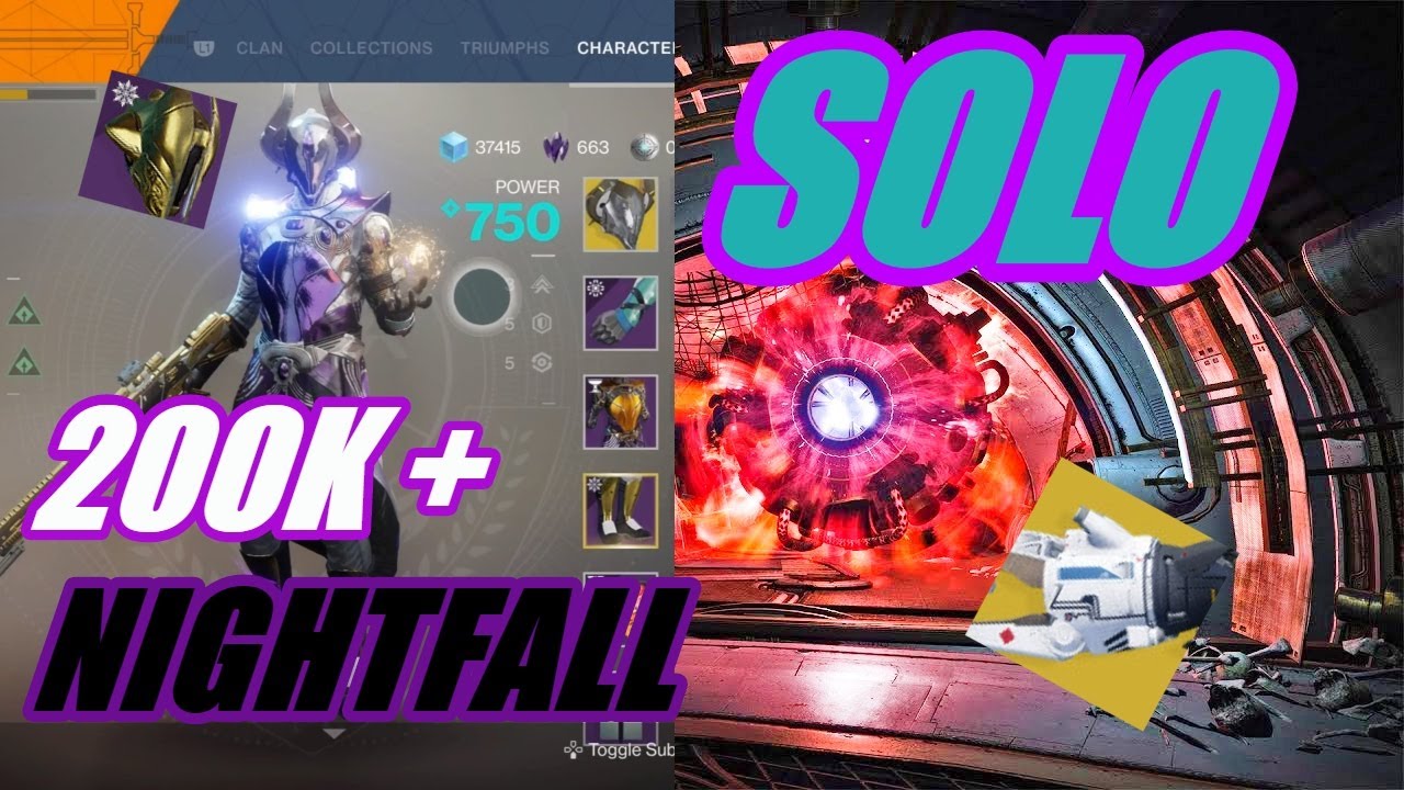 Solo 200K + Nightfall - Solstice Hood Masterwork Objective (Warlock) Waden Of Nothing