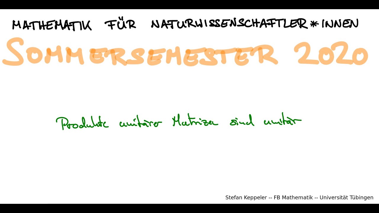 Hermitesche und unitäre Matrizen 3