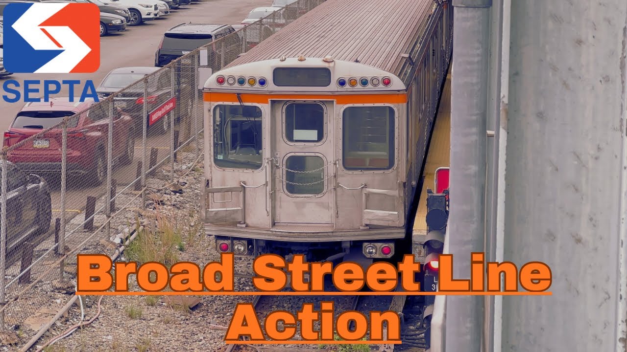 SEPTA’s Broad Street Line Action At Fern Rock Station 10/13/25. [4K]