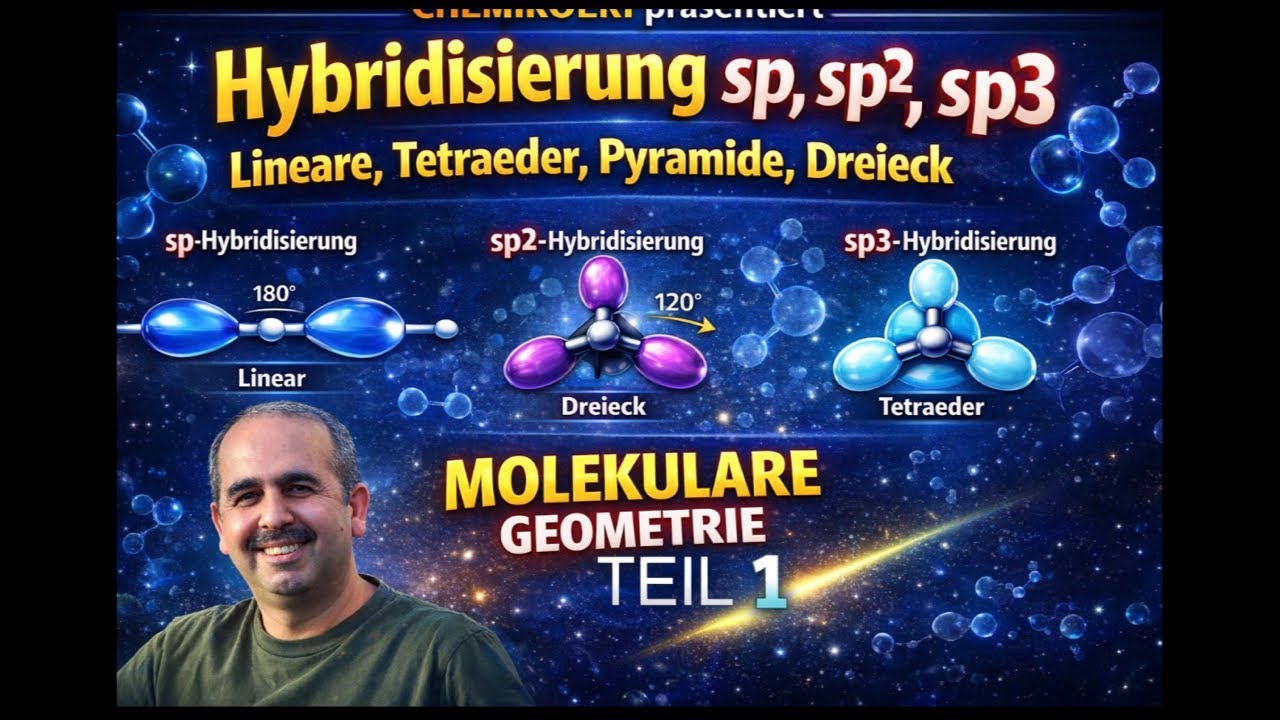 Hybridisierung & molekulare Geometrie Teil 1.