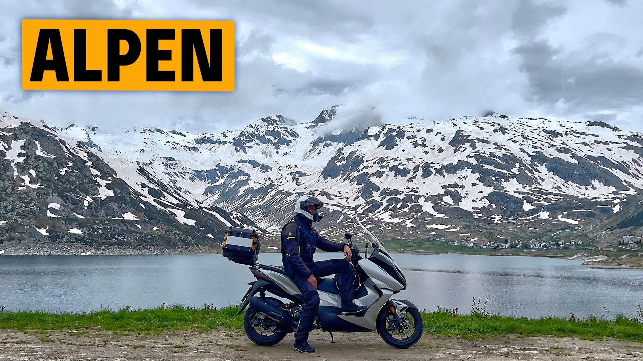 Tag 3 meiner Scooter Reise | Über die Schweizer Alpen nach Lecco mit dem Zontes 350 E