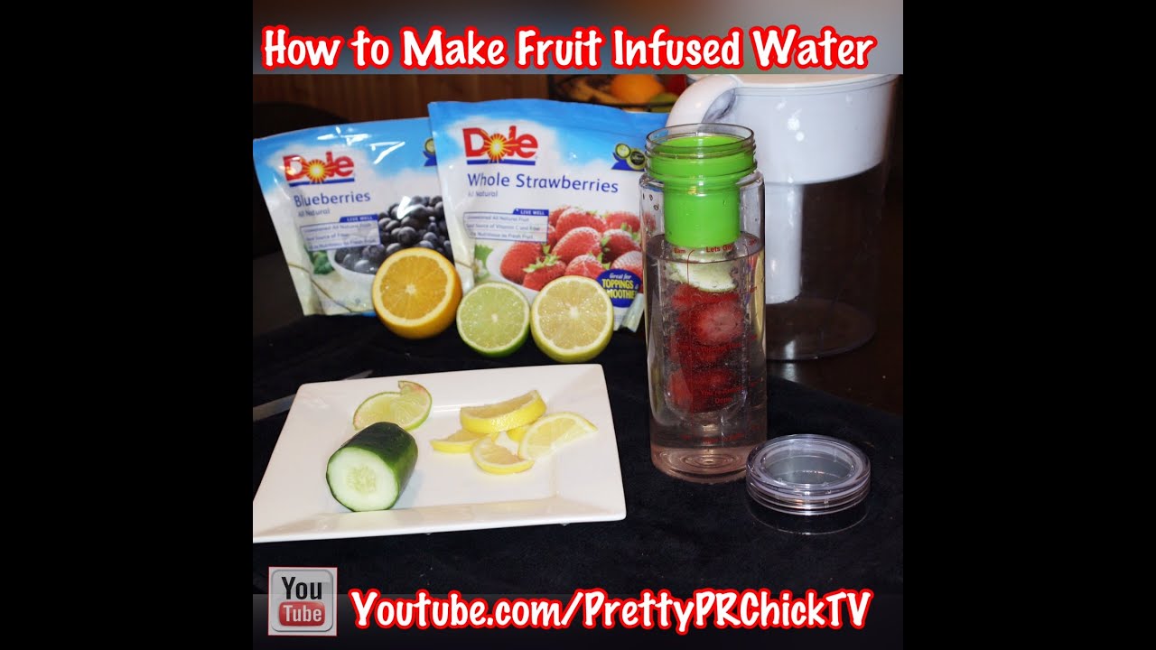 Recipes for Your Fruit Infuser Water Bottle| PrettyPRChickTV